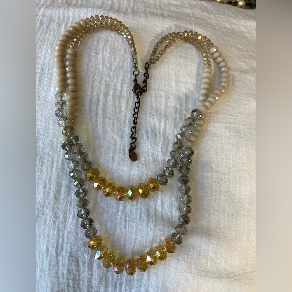 Ali Khan‎ Double Strands Crystal Beads Necklace